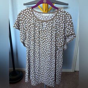 Susan Graver Short Sleeve Blouse